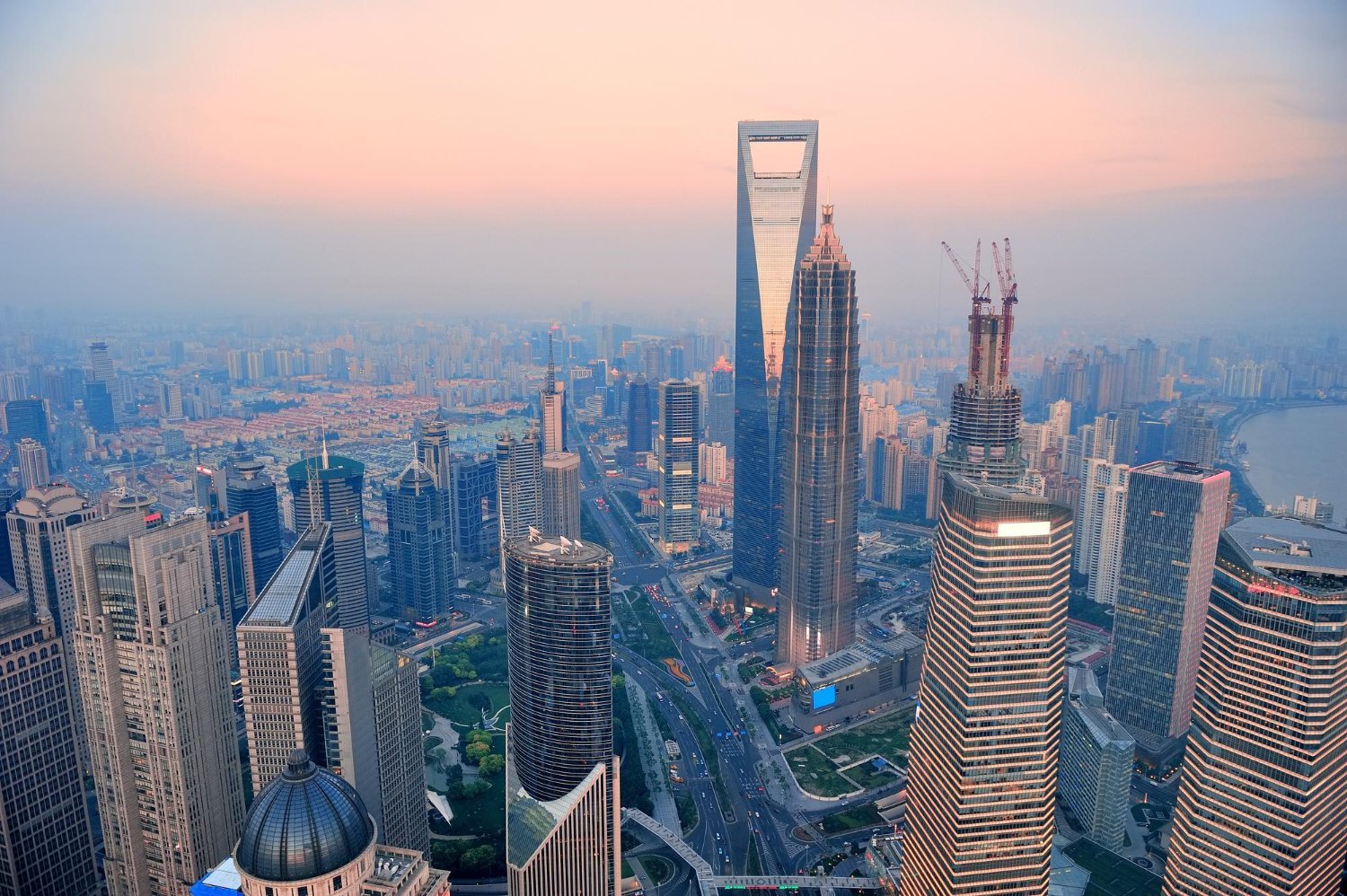 Doha Skyscrapers Sunset
